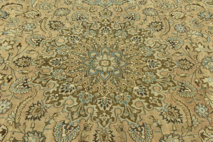 9' 6 x 12' 7 Hand Knotted Ultra Vintage Persian Wool Rug