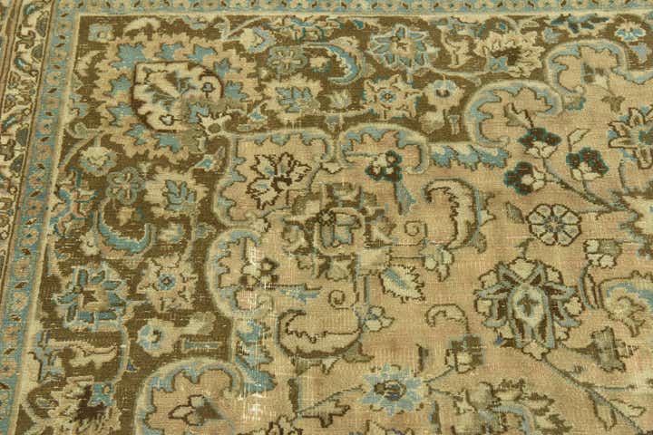 9' 6 x 12' 7 Hand Knotted Ultra Vintage Persian Wool Rug
