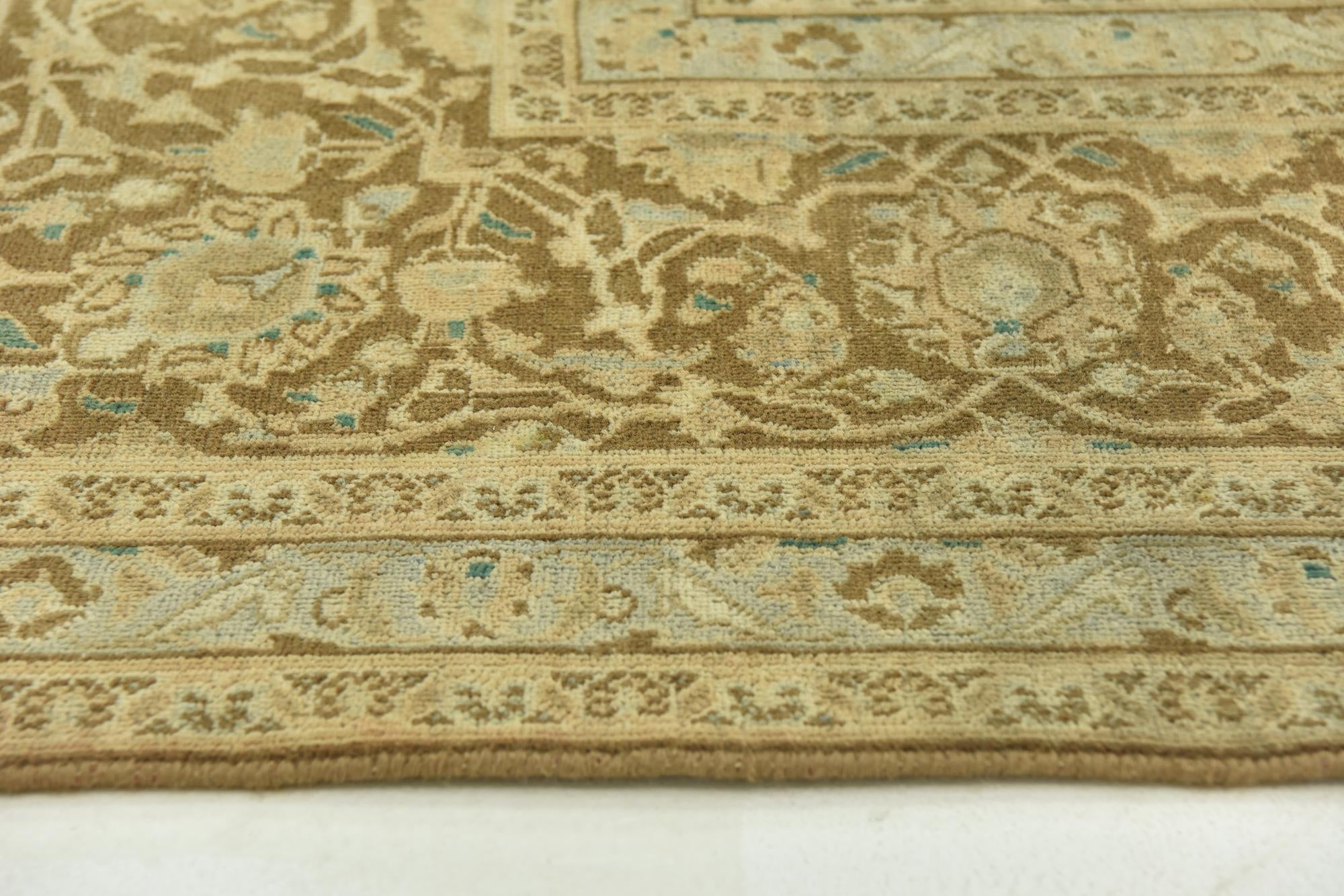 9' 8 x 12' 7 Hand Knotted Ultra Vintage Persian Wool Rug
