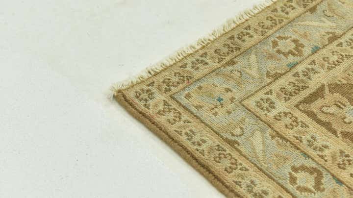 9' 8 x 12' 7 Hand Knotted Ultra Vintage Persian Wool Rug