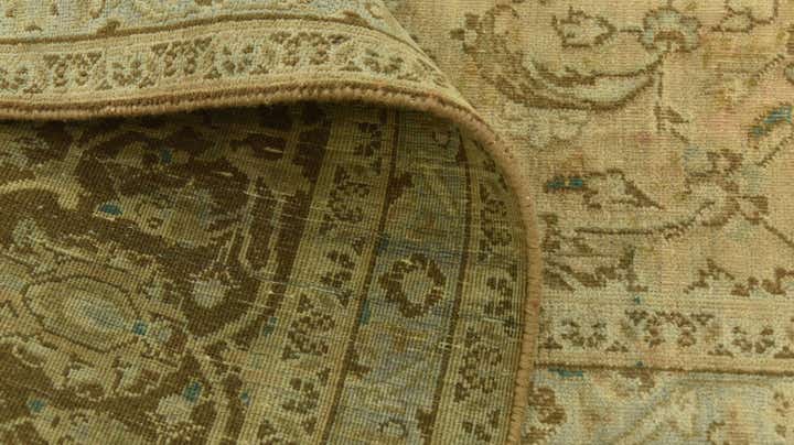 9' 8 x 12' 7 Hand Knotted Ultra Vintage Persian Wool Rug