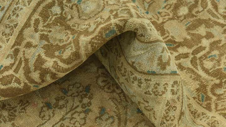9' 8 x 12' 7 Hand Knotted Ultra Vintage Persian Wool Rug
