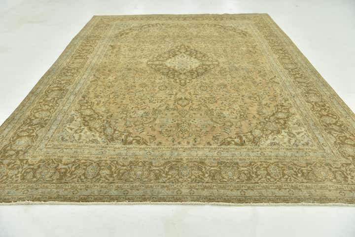 9' 8 x 12' 7 Hand Knotted Ultra Vintage Persian Wool Rug