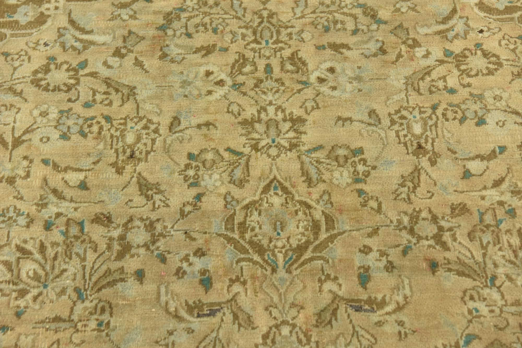 9' 8 x 12' 7 Hand Knotted Ultra Vintage Persian Wool Rug