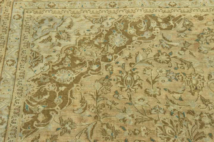 9' 8 x 12' 7 Hand Knotted Ultra Vintage Persian Wool Rug
