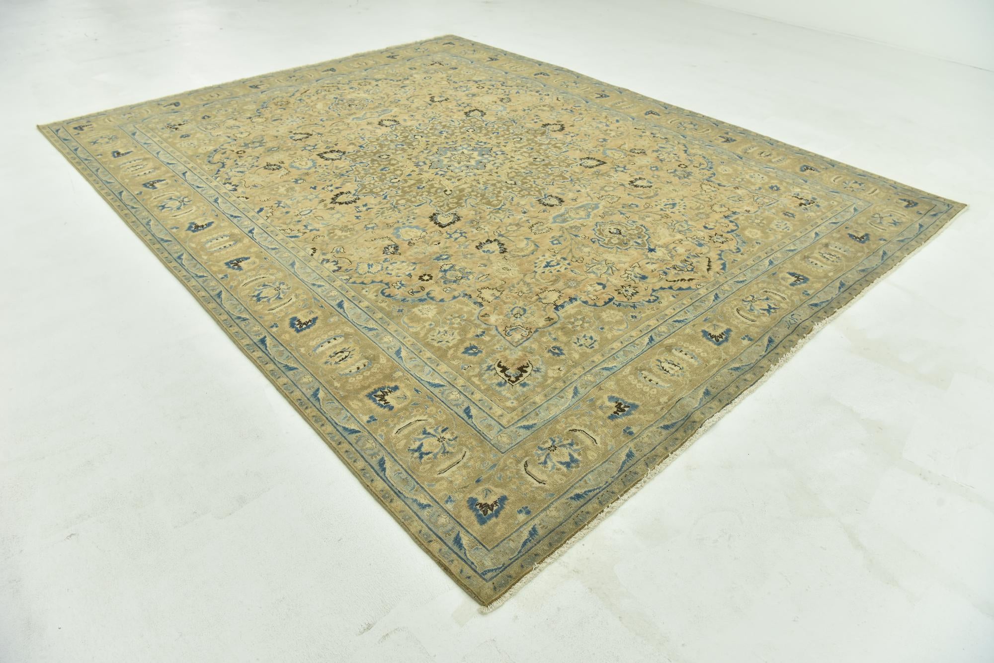 9' 6 x 12' 2 Hand Knotted Ultra Vintage Persian Wool Rug