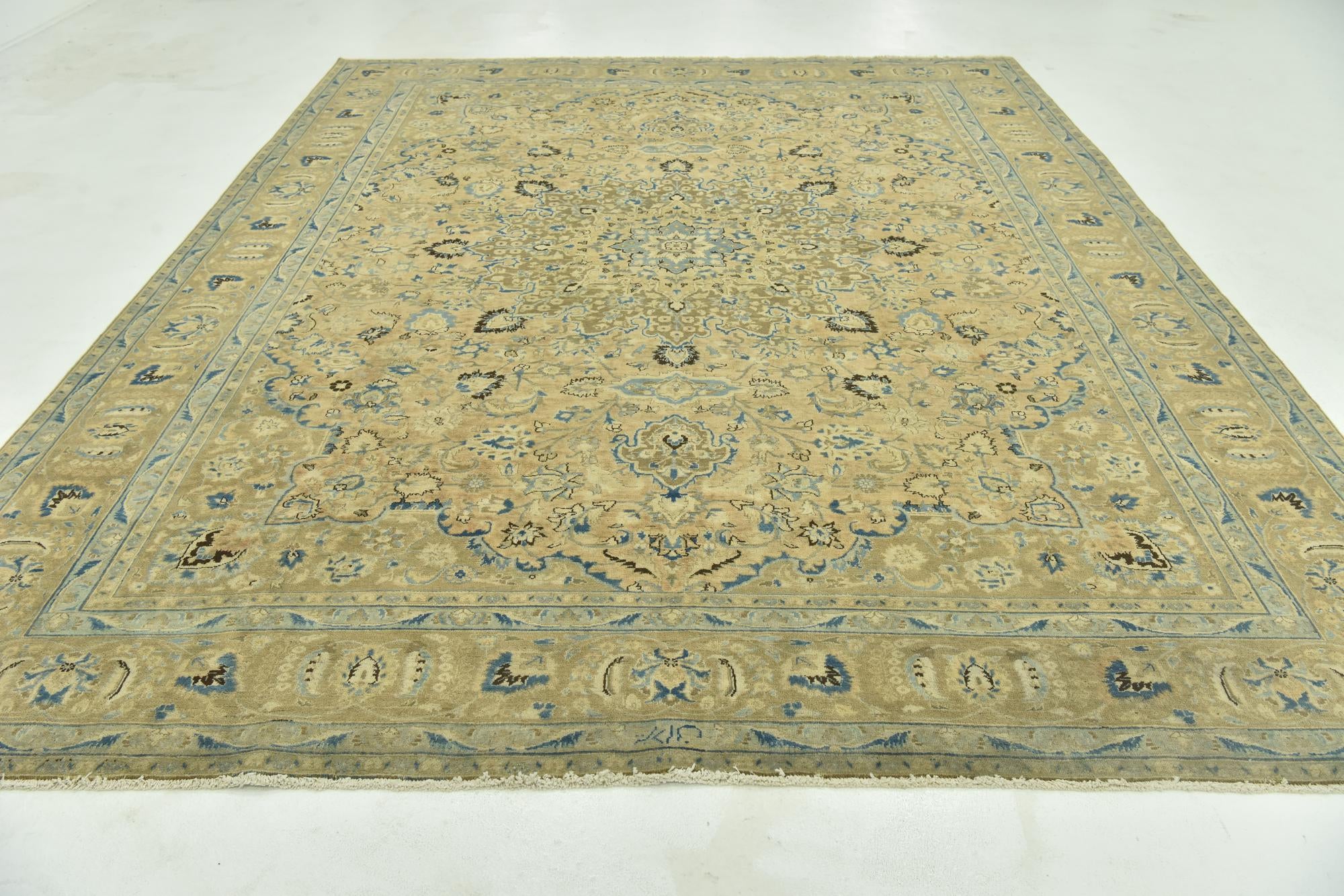 9' 6 x 12' 2 Hand Knotted Ultra Vintage Persian Wool Rug