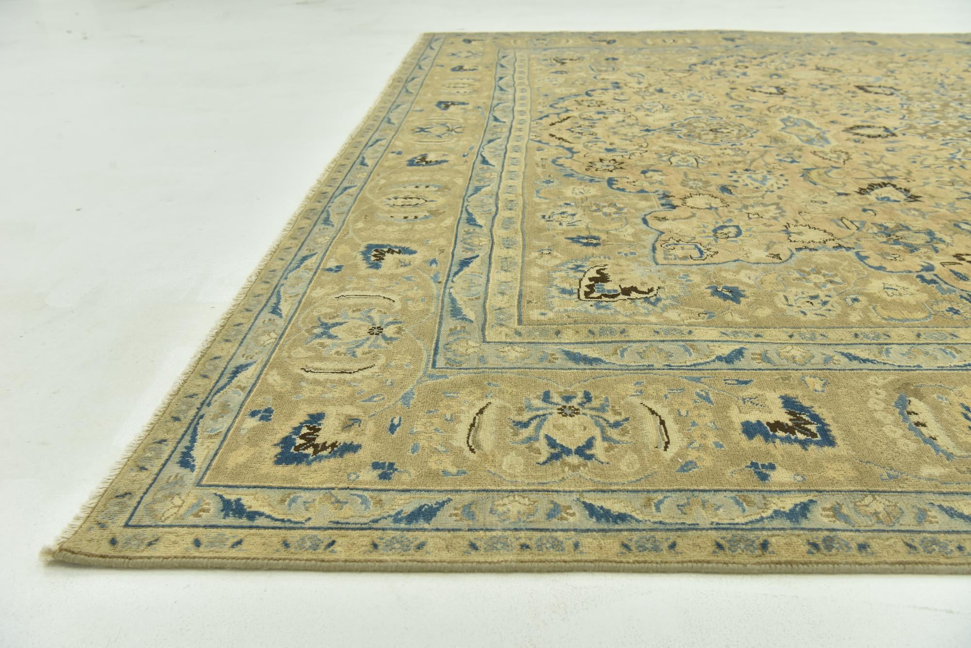 9' 6 x 12' 2 Hand Knotted Ultra Vintage Persian Wool Rug