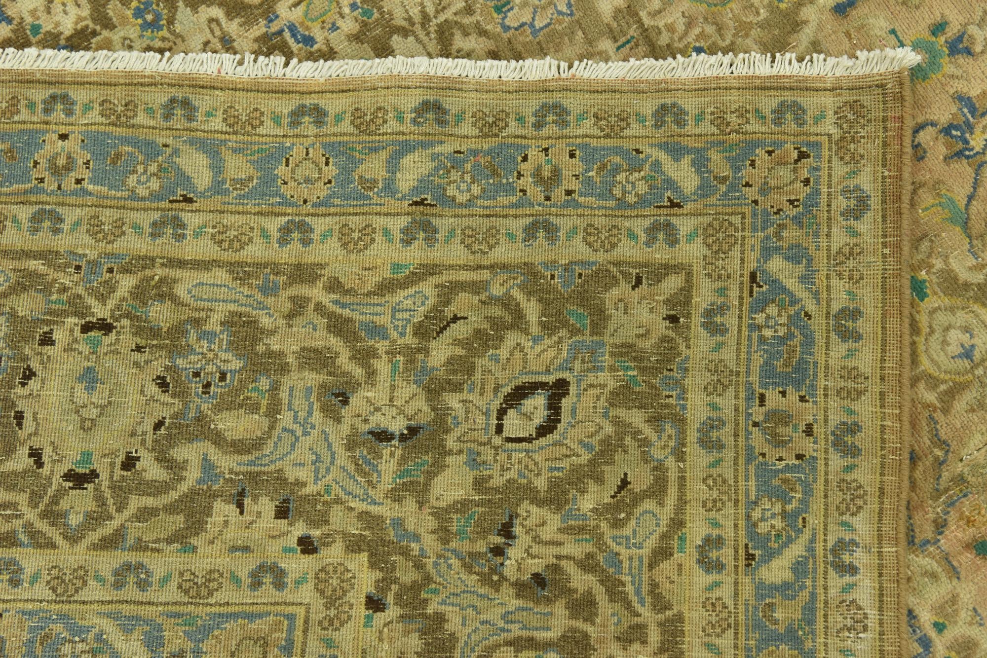 9' 4 x 12' 8 Hand Knotted Ultra Vintage Persian Wool Rug