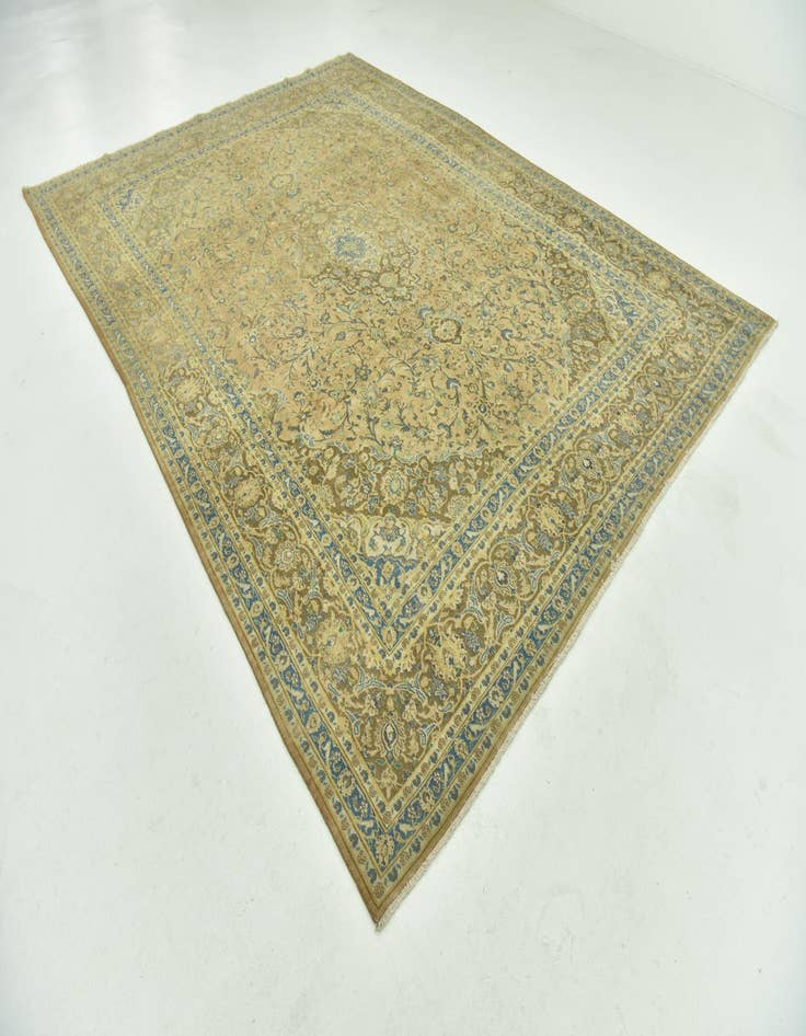 Detail image of 9' 4 x 12' 8  Hand Knotted Ultra Vintage Persian Wool Rug