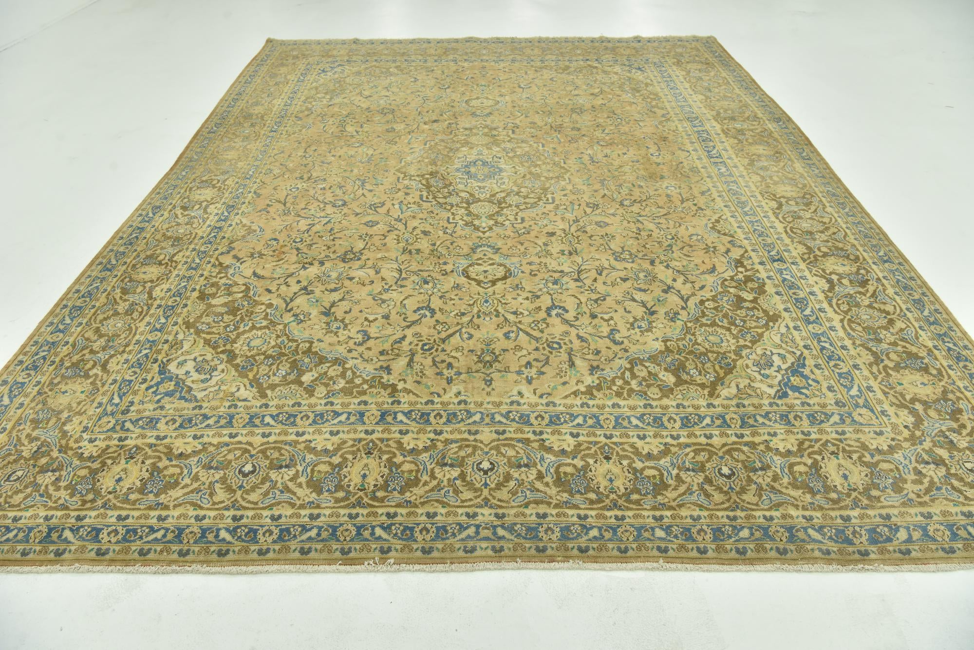 9' 4 x 12' 8 Hand Knotted Ultra Vintage Persian Wool Rug