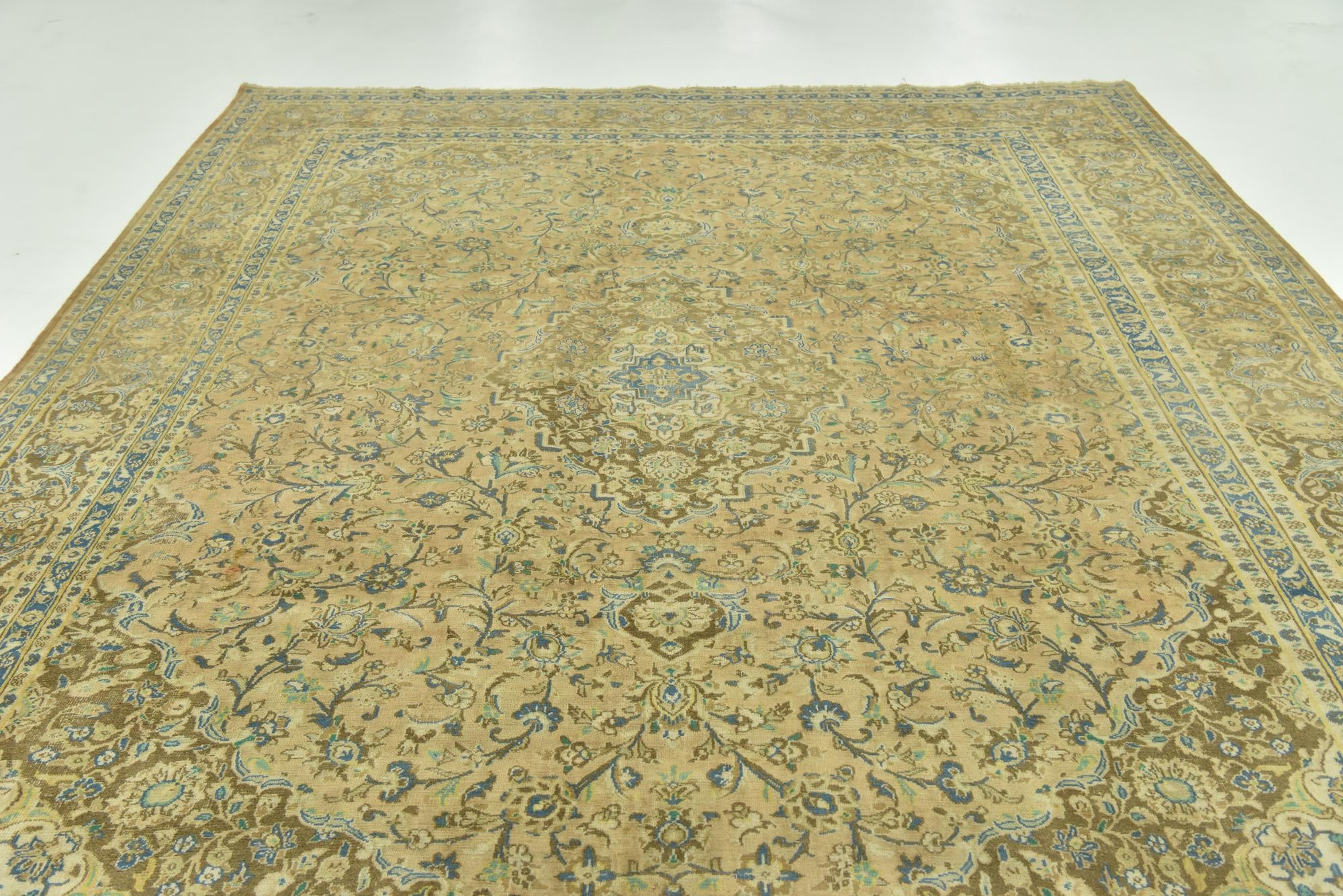 9' 4 x 12' 8 Hand Knotted Ultra Vintage Persian Wool Rug