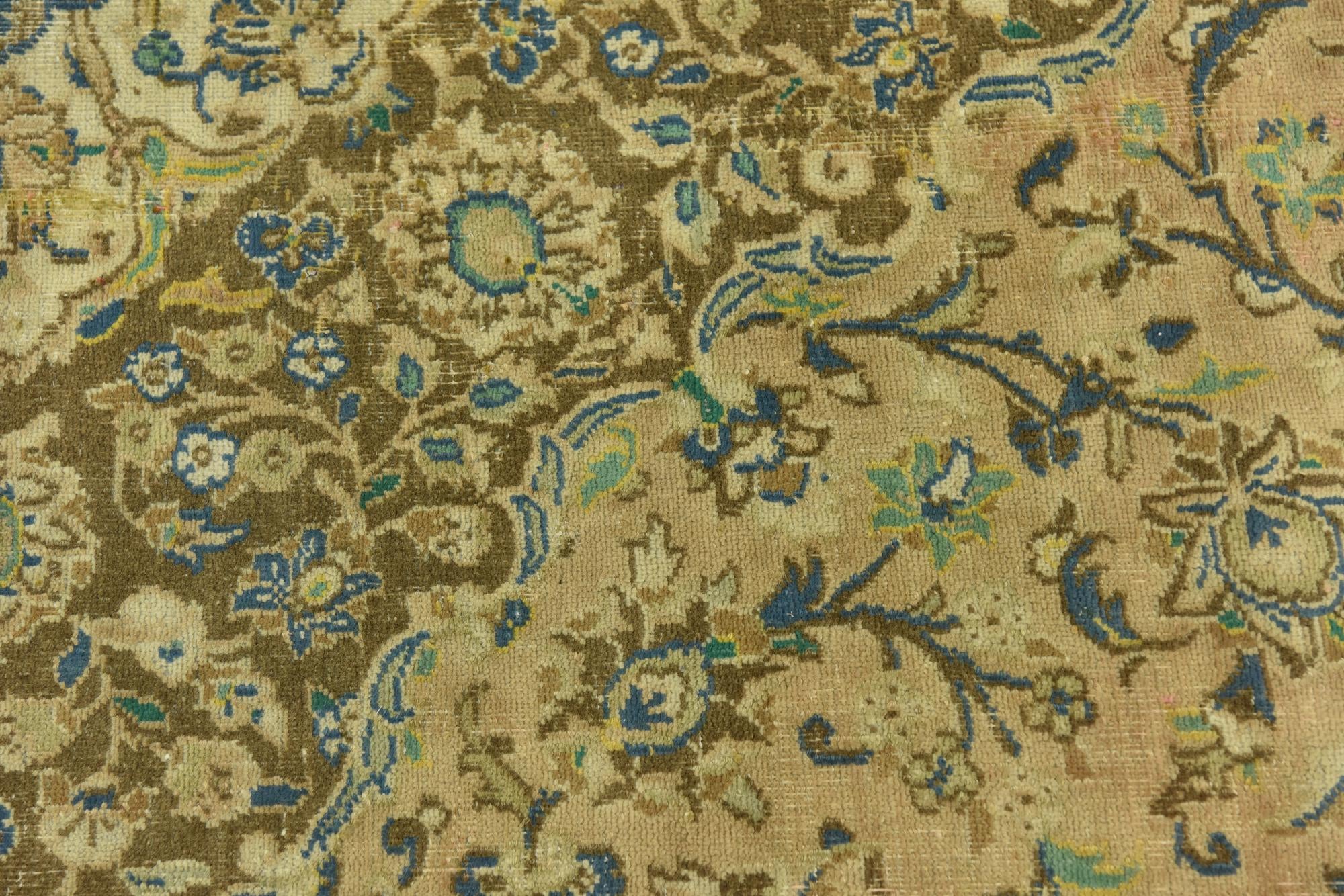 9' 4 x 12' 8 Hand Knotted Ultra Vintage Persian Wool Rug