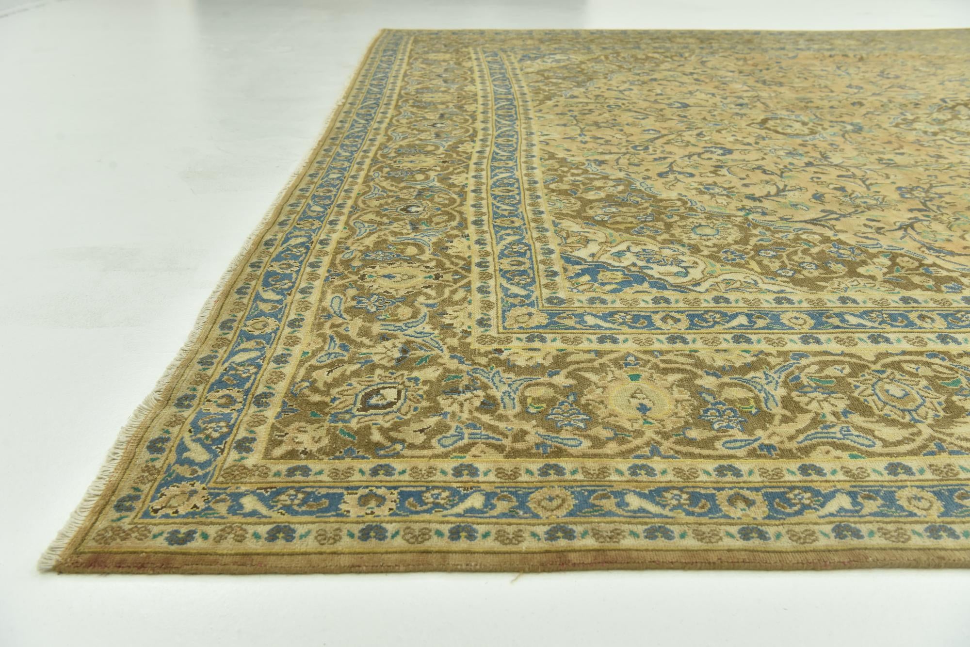 9' 4 x 12' 8 Hand Knotted Ultra Vintage Persian Wool Rug