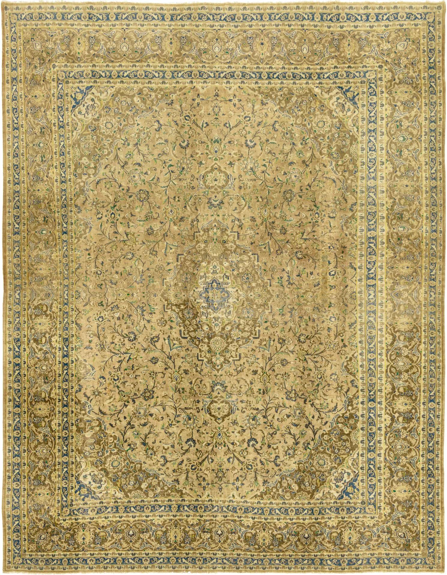 Primary image 9' 4 x 12' 8  Hand Knotted Ultra Vintage Persian Wool Rug
