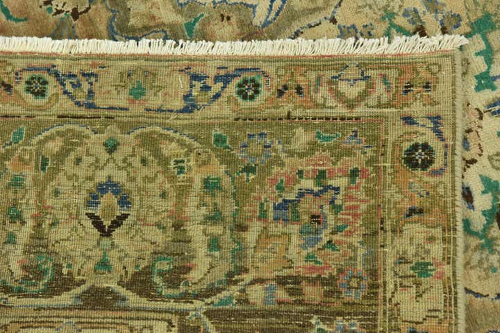 7' x 10' 8 Hand Knotted Ultra Vintage Persian Wool Rug