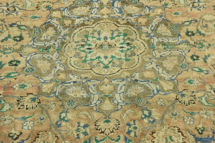 Detail image of 7' x 10' 8 Hand Knotted Ultra Vintage Persian Wool Rug