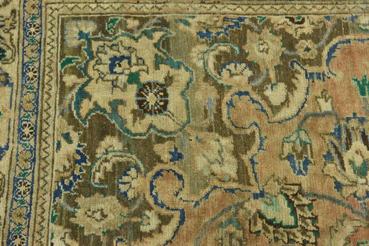 7' x 10' 8 Hand Knotted Ultra Vintage Persian Wool Rug