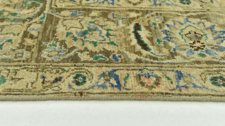 7' x 10' 8 Hand Knotted Ultra Vintage Persian Wool Rug
