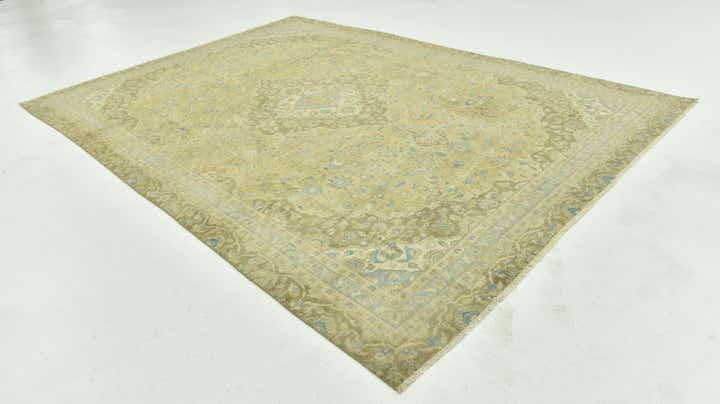 7' 9 x 11' 2 Hand Knotted Ultra Vintage Persian Wool Rug