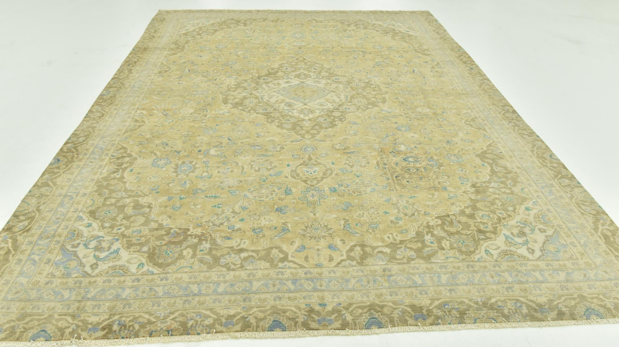 7' 9 x 11' 2 Hand Knotted Ultra Vintage Persian Wool Rug