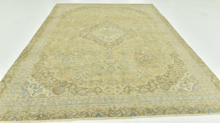 Detail image of 7' 9 x 11' 2 Hand Knotted Ultra Vintage Persian Wool Rug