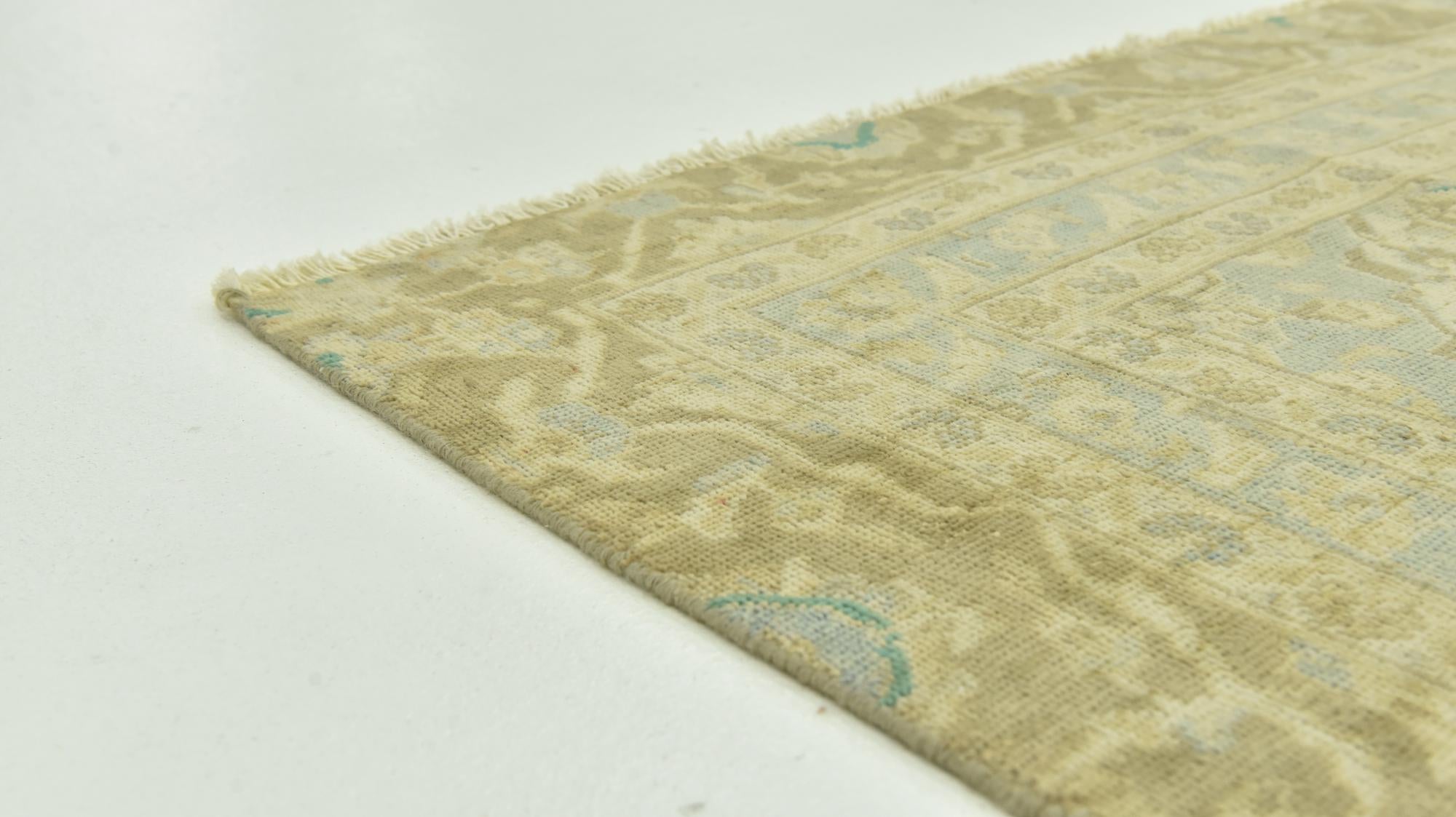 7' 9 x 11' 2 Hand Knotted Ultra Vintage Persian Wool Rug