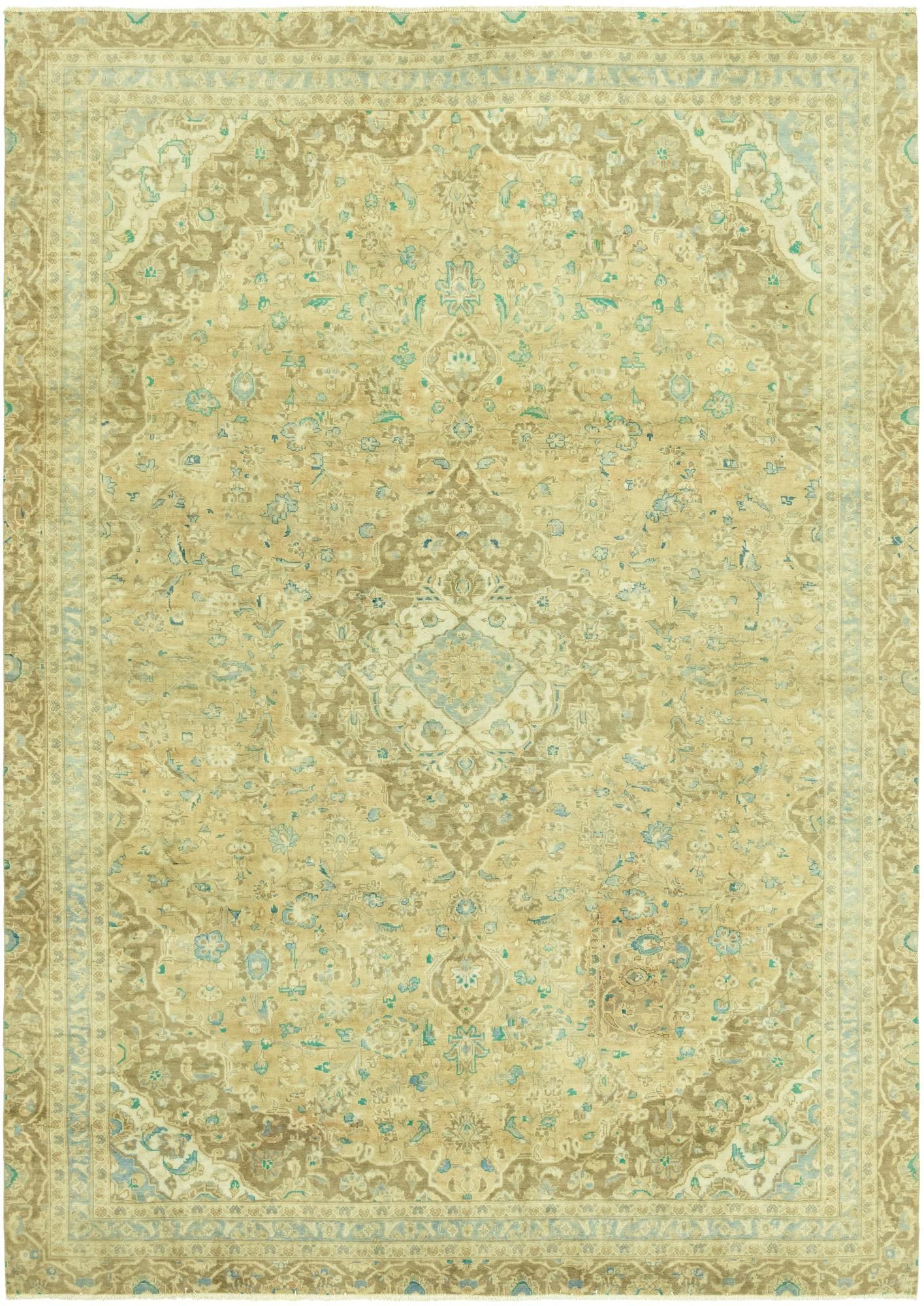 7' 9 x 11' 2 Hand Knotted Ultra Vintage Persian Wool Rug