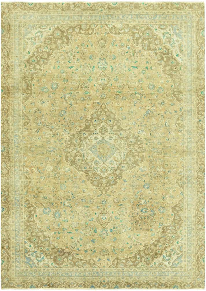 7' 9 x 11' 2 Hand Knotted Ultra Vintage Persian Wool Rug