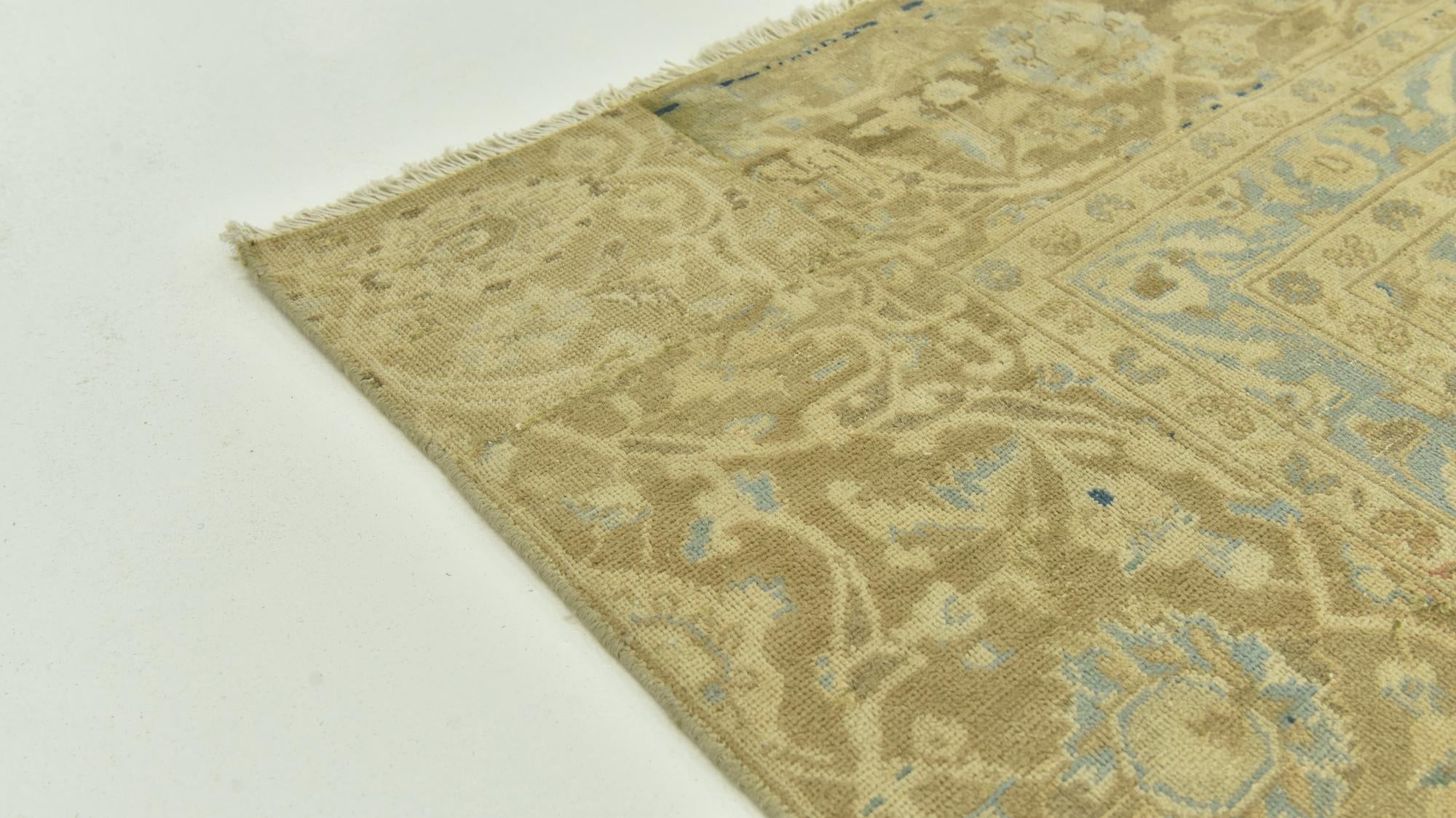 9' 5 x 14' 5 Hand Knotted Ultra Vintage Persian Wool Rug
