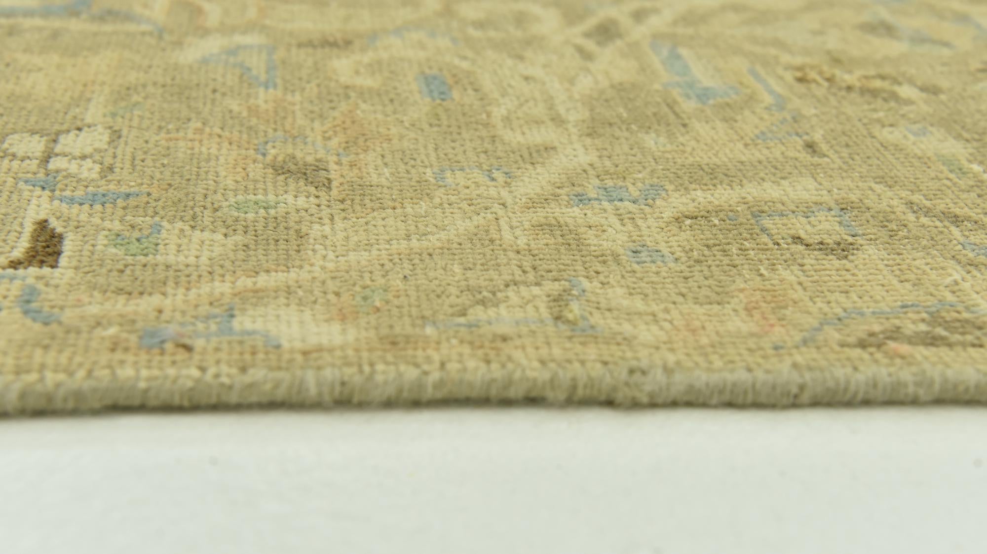9' 5 x 14' 5 Hand Knotted Ultra Vintage Persian Wool Rug