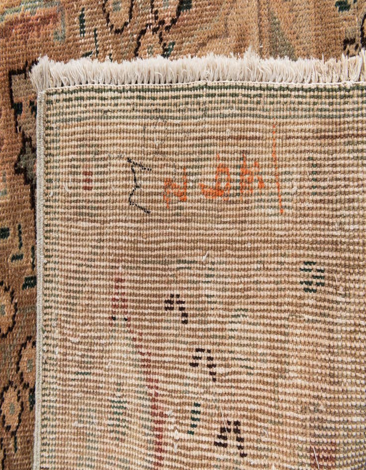 Detail image of 6' 7 x 9' 6  Hand Knotted Ultra Vintage Persian Wool Rug