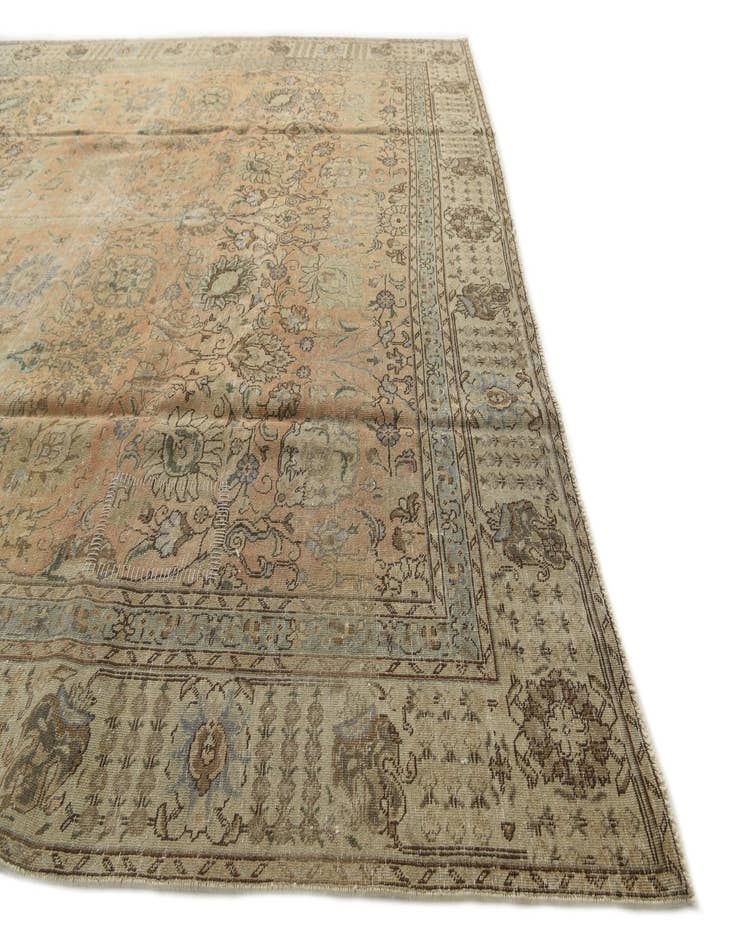 Detail image of 9' x 11' 10  Hand Knotted Ultra Vintage Persian Wool Rug