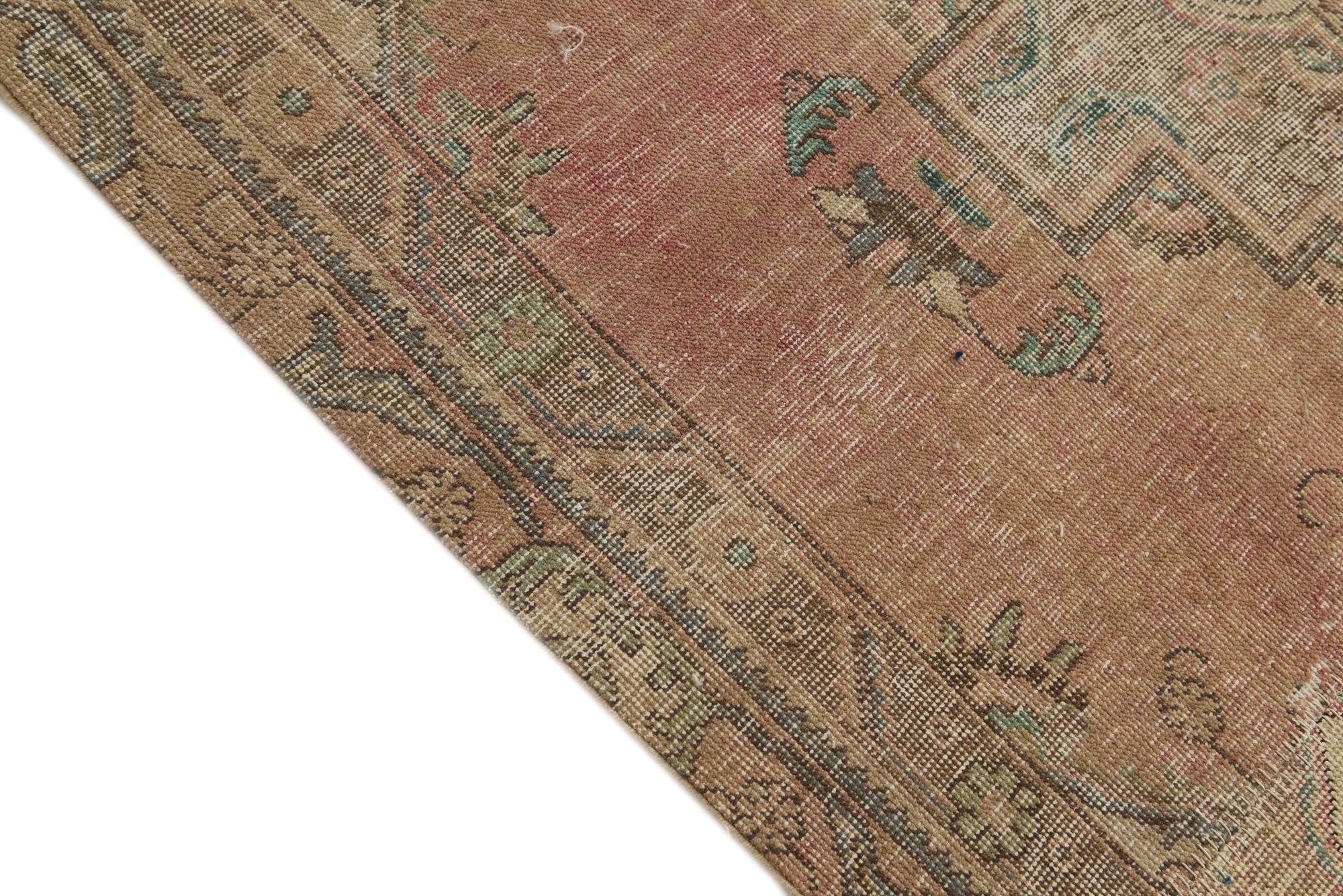 6' 7 x 9' 10 Hand Knotted Ultra Vintage Persian Wool Rug