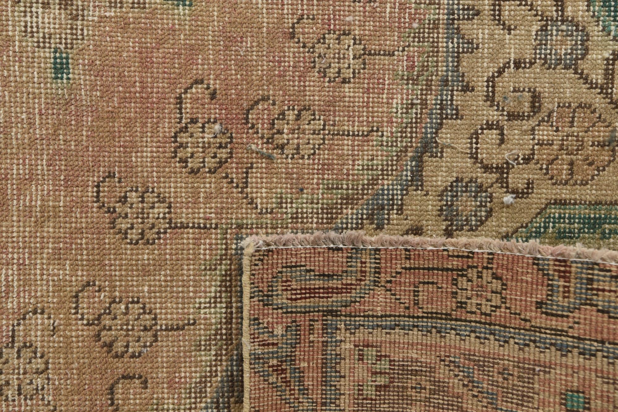 6' 7 x 9' 10 Hand Knotted Ultra Vintage Persian Wool Rug