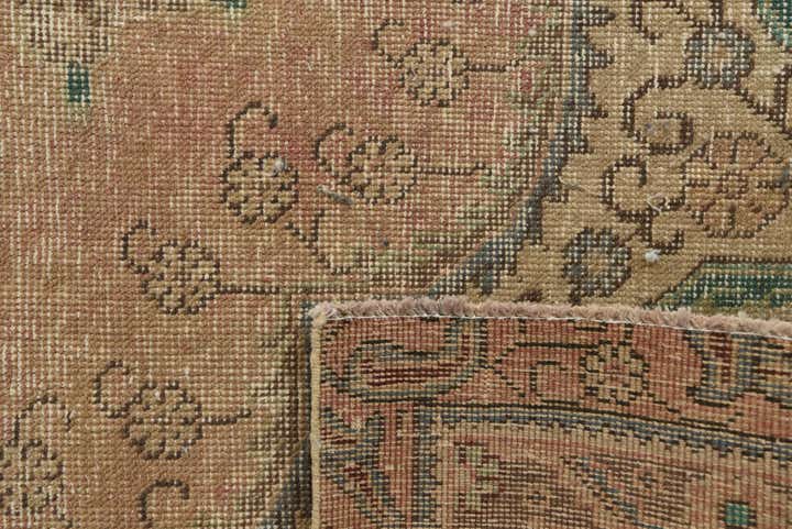 6' 7 x 9' 10 Hand Knotted Ultra Vintage Persian Wool Rug