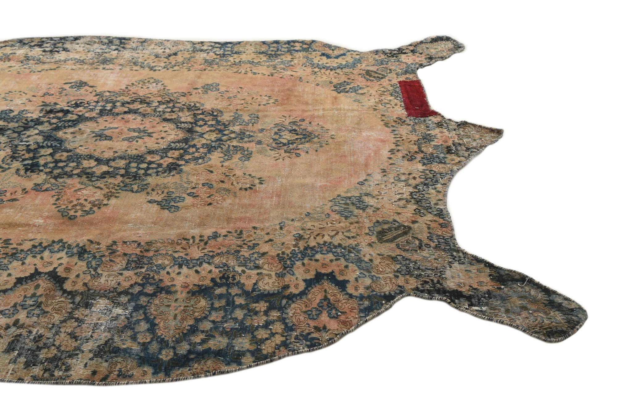 8' 6 x 12' Hand Knotted Ultra Vintage Persian Wool Rug