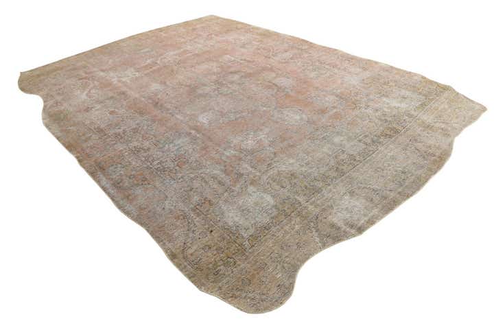 9' 4 x 12' 9 Hand Knotted Ultra Vintage Persian Wool Rug