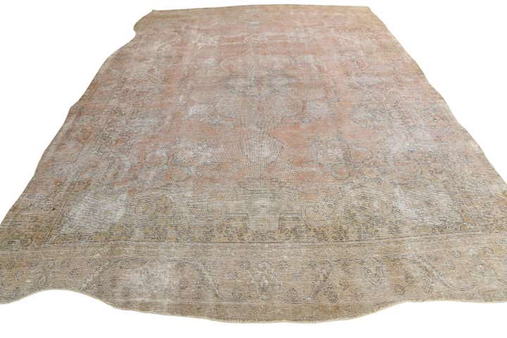 9' 4 x 12' 9 Hand Knotted Ultra Vintage Persian Wool Rug