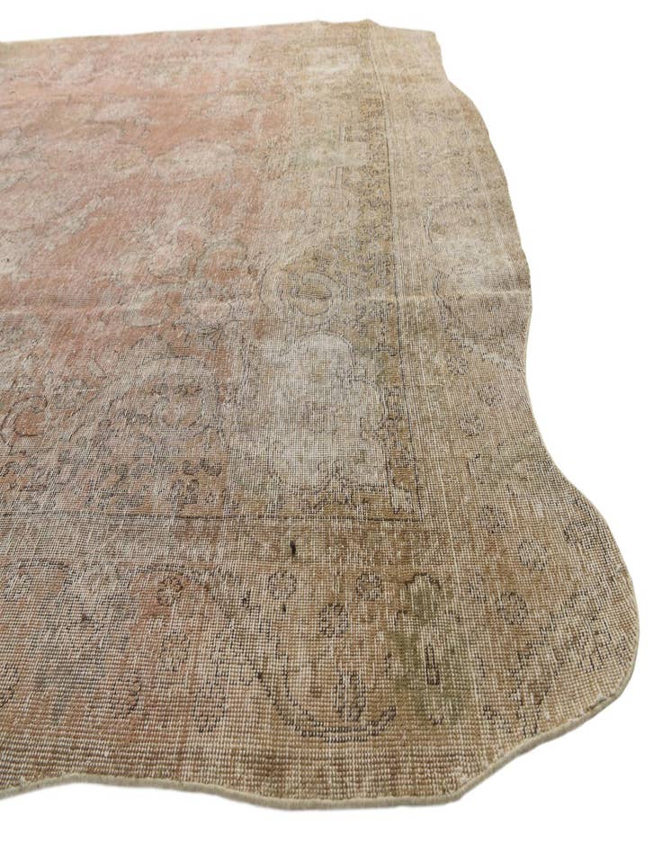 Detail image of 9' 4 x 12' 9  Hand Knotted Ultra Vintage Persian Wool Rug