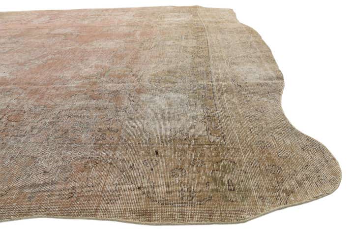 9' 4 x 12' 9 Hand Knotted Ultra Vintage Persian Wool Rug