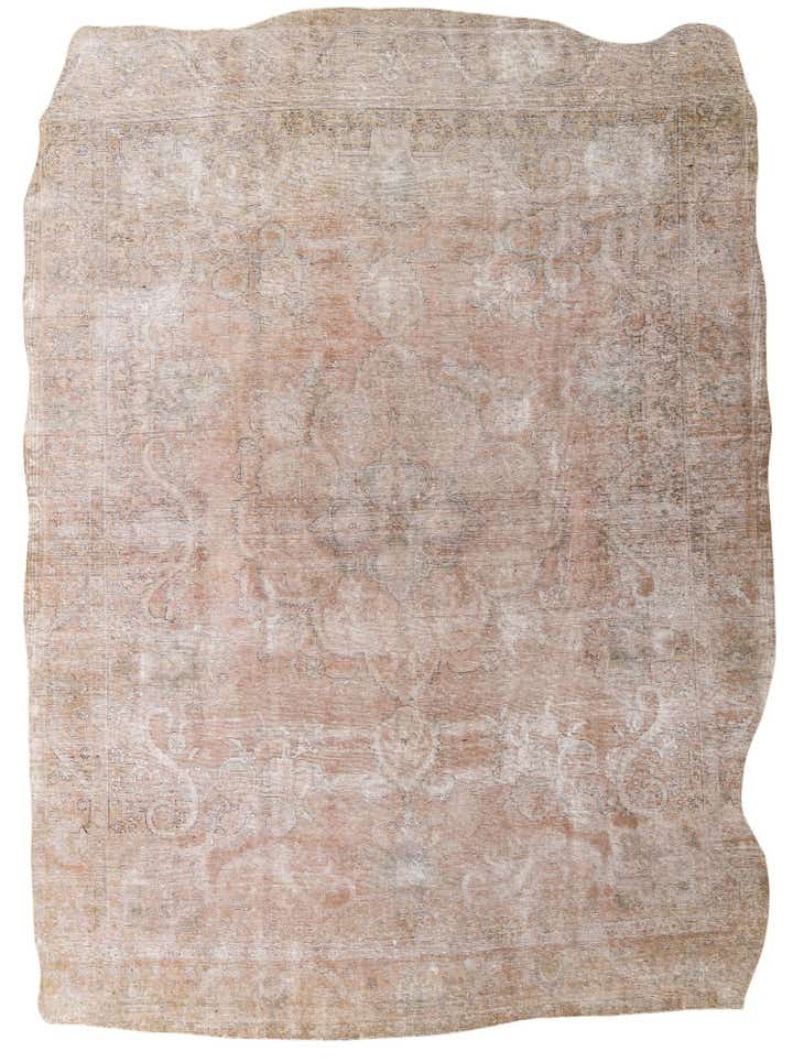 9' 4 x 12' 9 Hand Knotted Ultra Vintage Persian Wool Rug