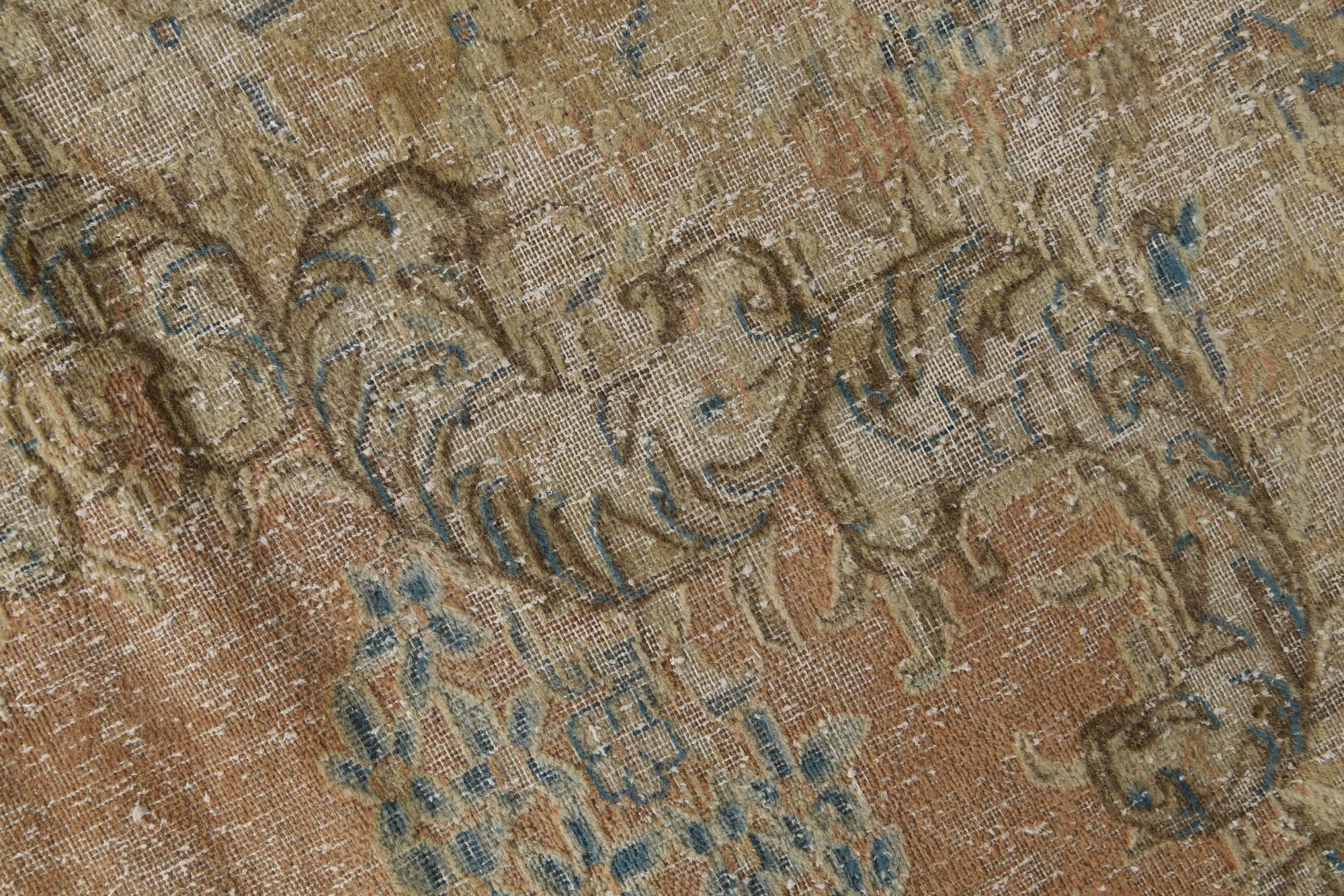 9' 5 x 11' 9 Hand Knotted Ultra Vintage Persian Wool Rug