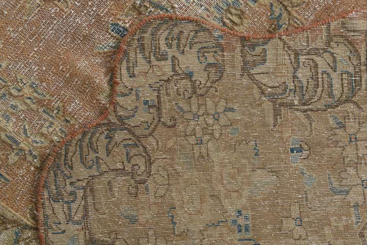 9' 5 x 11' 9 Hand Knotted Ultra Vintage Persian Wool Rug