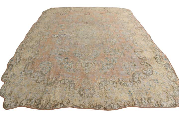 9' 5 x 11' 9 Hand Knotted Ultra Vintage Persian Wool Rug