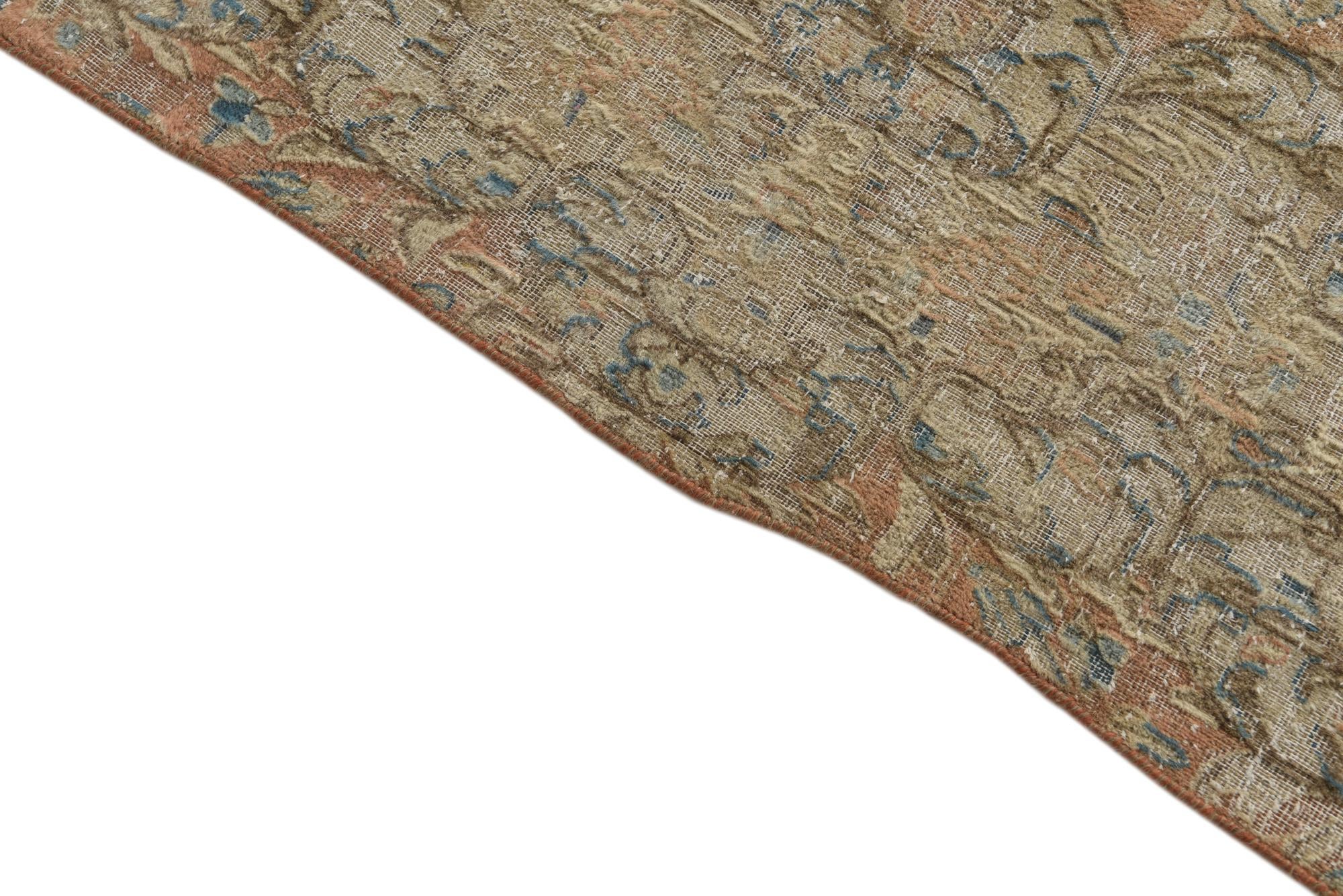 9' 5 x 11' 9 Hand Knotted Ultra Vintage Persian Wool Rug
