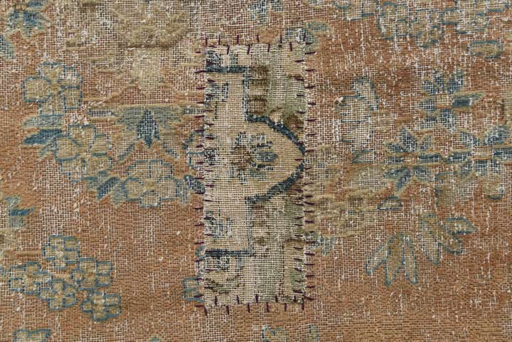 9' 5 x 11' 9 Hand Knotted Ultra Vintage Persian Wool Rug
