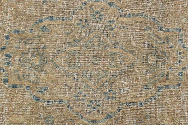 9' 5 x 11' 9 Hand Knotted Ultra Vintage Persian Wool Rug