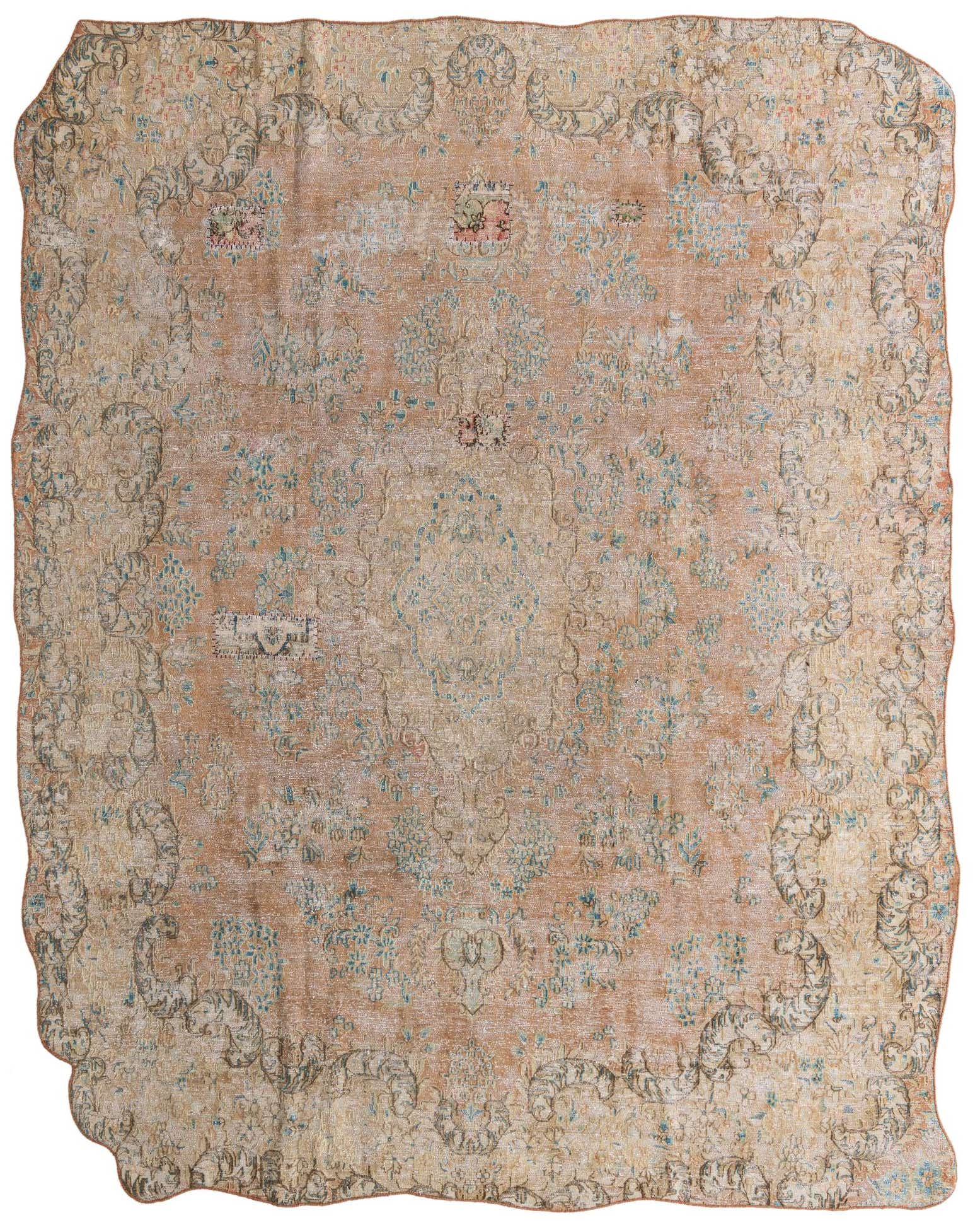 9' 5 x 11' 9 Hand Knotted Ultra Vintage Persian Wool Rug