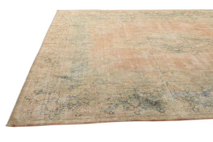 9' 10 x 13' Hand Knotted Ultra Vintage Persian Wool Rug